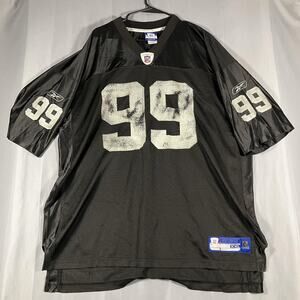 Oakland Raiders Jersey Mens XXL NFL Football Warren Sapp 99 On Field Reebok